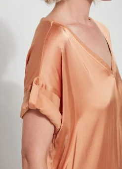 Blouses-Lysse Santorini Top Iced Tea