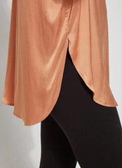 Blouses-Lysse Santorini Top Iced Tea