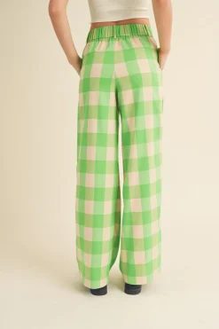 Pants-&Merci &Merci Green Apple Plaid Trouser