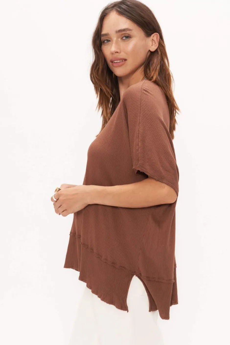 T-Shirts-Project Social T Dalette Maple Rib Tee