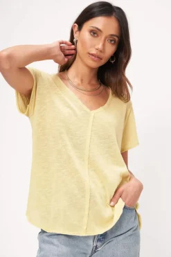 T-Shirts-Project Social T Wearever Tee Sueded Chartreuse