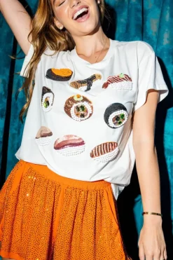 T-Shirts-Queen of Sparkles Sushi Tee