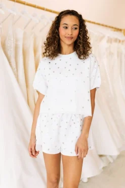 Shorts-Queen of Sparkles White Diamond Short