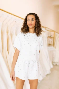 Shorts-Queen of Sparkles White Diamond Short