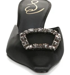 Heel-Sam Edelman Brit Jewel Black Satin