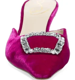 Heel-Sam Edelman Brit Jewel Raspberry Velvet