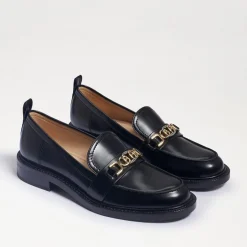 Loafers/Oxfords-Sam Edelman Christy Black Shiny Loafer