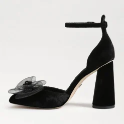 Heel-Sam Edelman Colter Ankle Strap Block Heel Black