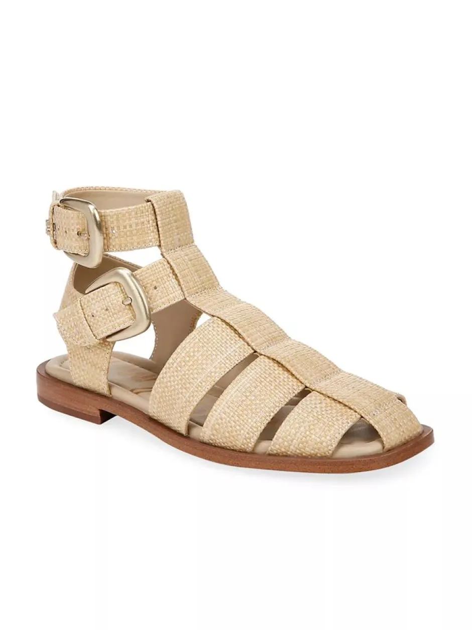 Sandal-Sam Edelman Dawn Ankle Buckle Sandal Bleached Beechwood Weave