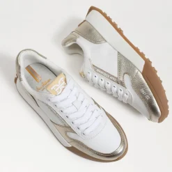 Sneaker-Sam Edelman Layla Sneaker White/Gold
