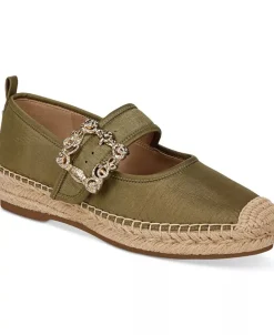 Flat-Sam Edelman Maddy Mary Jane Espadrille Wild Moss