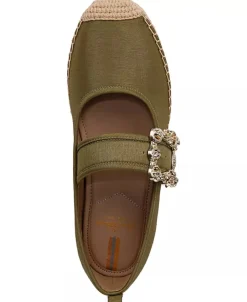 Flat-Sam Edelman Maddy Mary Jane Espadrille Wild Moss