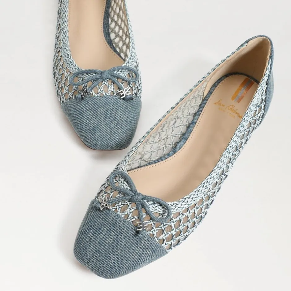 Flat-Sam Edelman May Denim Ballet Flat