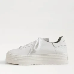 Sneaker-Sam Edelman Pippy White Leather Sneaker