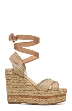 Wedge-Sam Edelman Vaughn Ankle Wrap Espadrille Platform Wedge Sandal