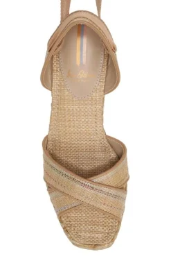 Wedge-Sam Edelman Vaughn Ankle Wrap Espadrille Platform Wedge Sandal