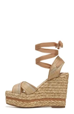 Wedge-Sam Edelman Vaughn Ankle Wrap Espadrille Platform Wedge Sandal