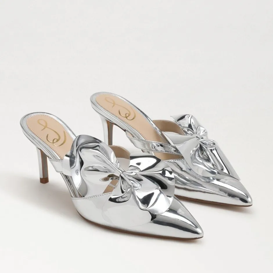 Heel-Sam Edelman Veranda Mule Pump Soft Silver