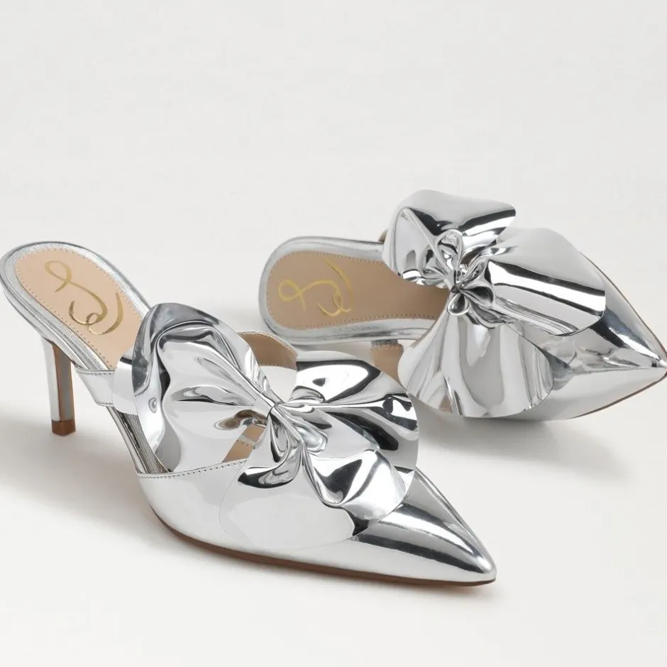 Heel-Sam Edelman Veranda Mule Pump Soft Silver