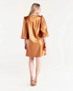 Blouses-S'edge Apparel S'Edge Apparel Colette Dress Copper