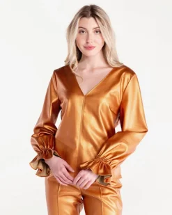 Blouses-S'edge Apparel S'Edge Apparel Murphy Top Copper