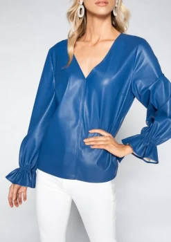 Blouses-S'edge Apparel S'Edge Apparel Murphy Top Saphire