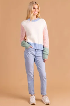 Sweaters-S'edge Apparel S'Edge Apparel Piper Sweater Colorblock