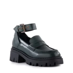 Loafers/Oxfords-Seychelles Not The One Green Loafer