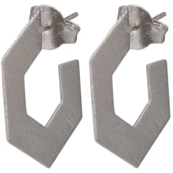Jewelry-Sheila Fajl Small Burke Hoops Silver
