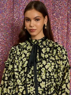 Mini-Sister Jane Acoustic Floral Mini Dress