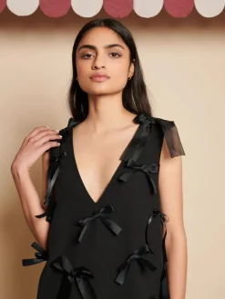 Mini-Sister Jane Butter Bow Mini Dress