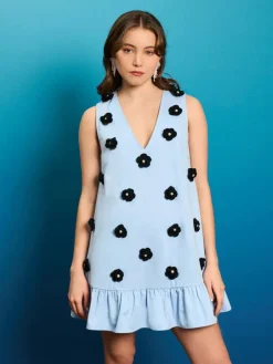 Mini-Sister Jane Capri Crochet Mini Dress