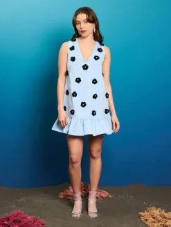 Mini-Sister Jane Capri Crochet Mini Dress