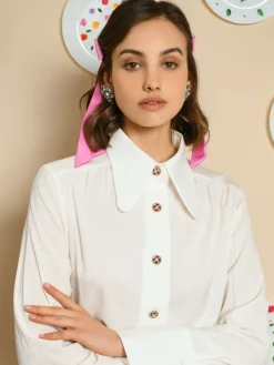 Blouses-Sister Jane Flower Fields Blouse - Pearled Ivory