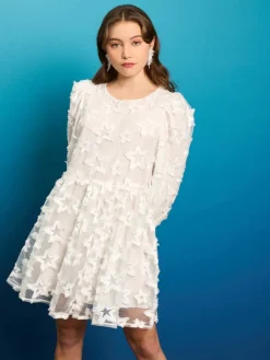 Mini-Sister Jane Periwinkle Organza Mini Dress