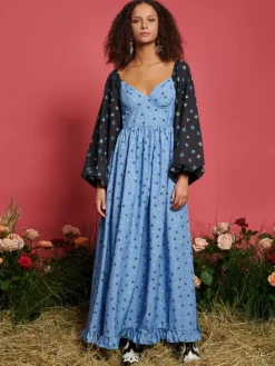 Maxi-Sister Jane Saddle Floral Maxi Dress