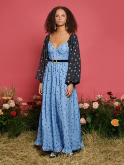 Maxi-Sister Jane Saddle Floral Maxi Dress
