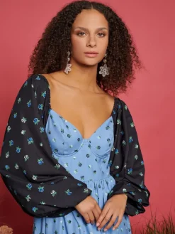 Maxi-Sister Jane Saddle Floral Maxi Dress