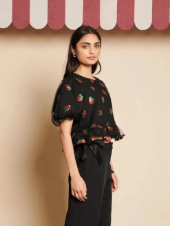Blouses-Sister Jane Strawberry Sequin Top