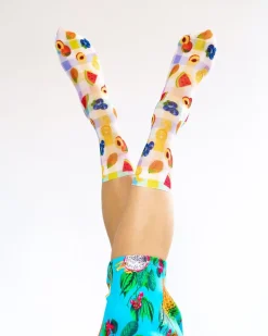 Socks And Tights-Sock Candy Gingham Fruits Ankle Sock