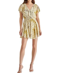 Mini-Steve Madden Kirsty Floral Chiffon Minidress