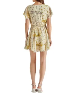 Mini-Steve Madden Kirsty Floral Chiffon Minidress