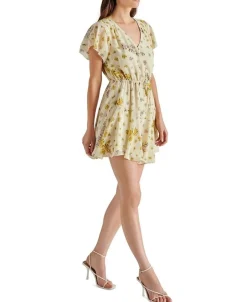 Mini-Steve Madden Kirsty Floral Chiffon Minidress