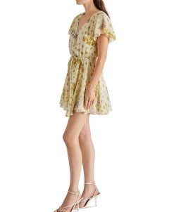 Mini-Steve Madden Kirsty Floral Chiffon Minidress