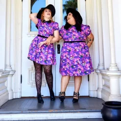 Mini-Stitch Shoppe Hocus Pocus Sunset Sanderson Sisters Natasha Dress