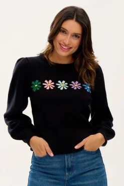 Sweaters-Sugarhill Brighton Andrea Rainbow Daisies Jumper