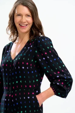 Jumpsuit-Sugarhill Brighton Angie Jumpsuit - Black, Moon Phases