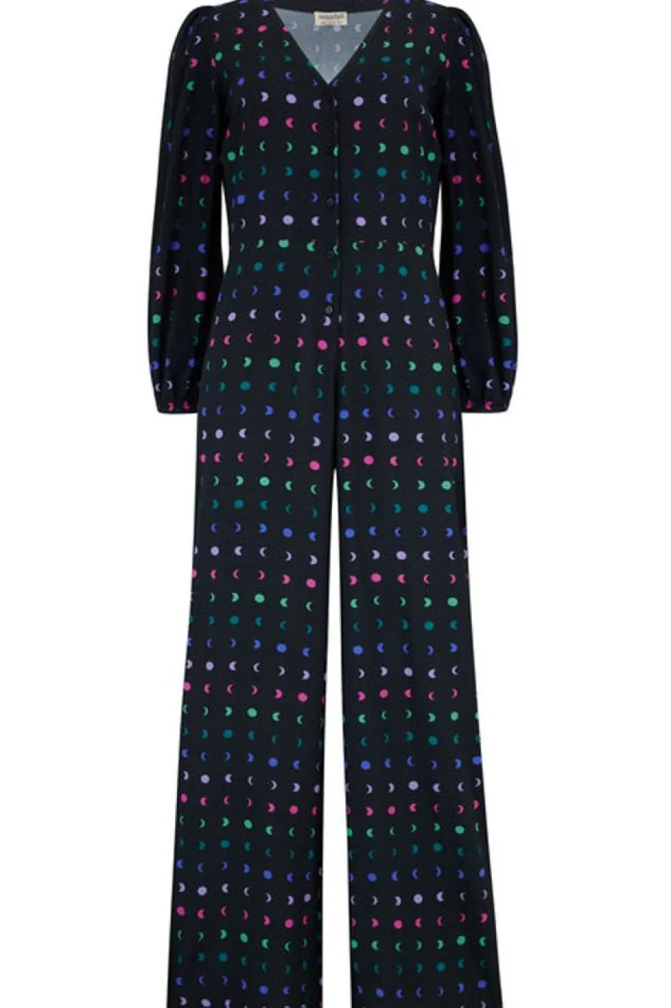 Jumpsuit-Sugarhill Brighton Angie Jumpsuit - Black, Moon Phases