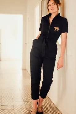 Jumpsuit-Sugarhill Brighton Billy Boilersuit Leopard Pocket