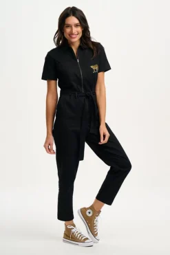 Jumpsuit-Sugarhill Brighton Billy Boilersuit Leopard Pocket